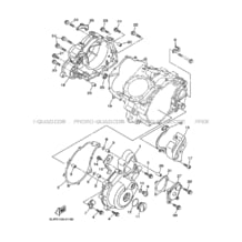 CARTER - MOTEUR 1 pour Yamaha 660 2003 RAPTOR YFM660R 5LPB YAMAHA BLACK