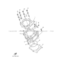 CYLINDRE pour Yamaha 660 2003 RAPTOR YFM660R 5LPB YAMAHA BLACK