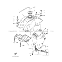 RESERVOIR A ESSENCE pour Yamaha 660 2003 RAPTOR YFM660R 5LPB YAMAHA BLACK