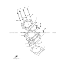 CYLINDRE pour Yamaha 660 2003 RAPTOR YFM660R 5LPE YAMAHA BLACK