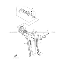 ARBRE A CAMES     CHAINE DE DISTRIBUTION pour Yamaha 660 2004 RAPTOR YFM660R 5LPL YAMAHA BLACK