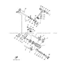 BARILLET DE SELECTION     FOURCHETTES pour Yamaha 660 2004 RAPTOR YFM660R 5LPL YAMAHA BLACK