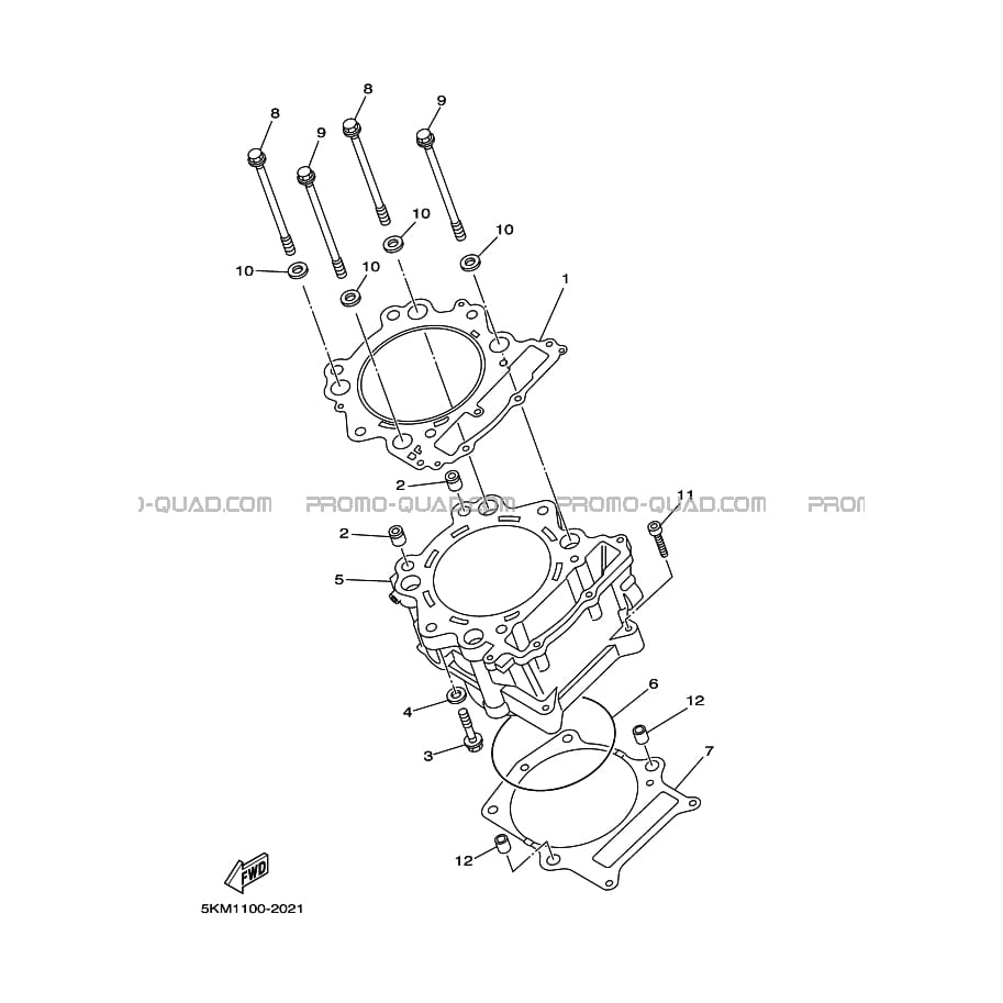 CYLINDRE  Yamaha  2005 660  pièces OEMCYLINDRE  Yamaha  2005 660  pièces OEM