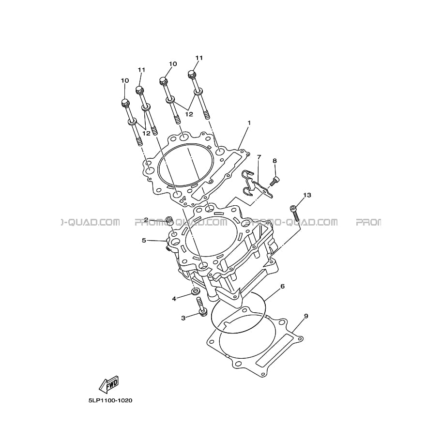 CYLINDRE  Yamaha  2005 660  pièces OEMCYLINDRE  Yamaha  2005 660  pièces OEM