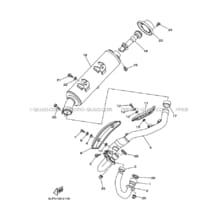 ECHAPPEMENT pour Yamaha 660 2005 RAPTOR YFM660R 5LPS YAMAHA BLACK
