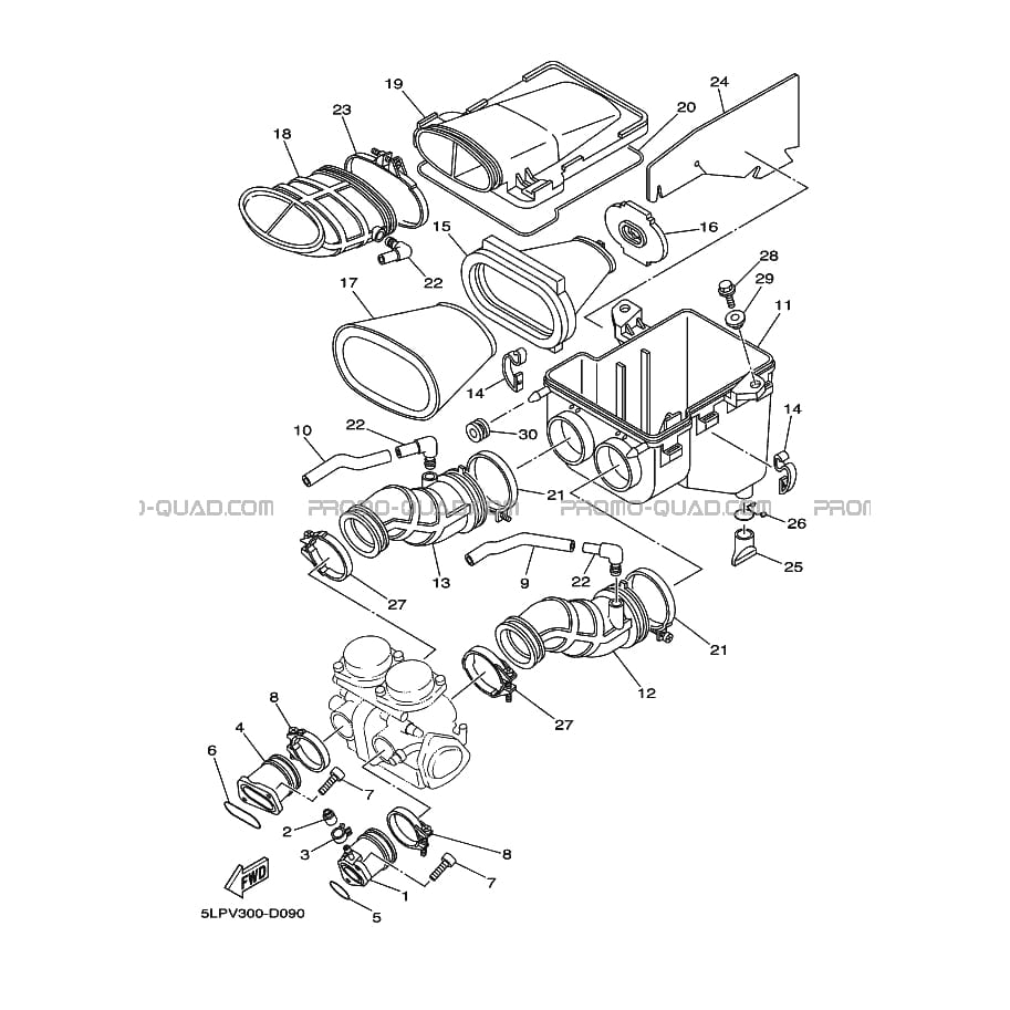 ADMISSION  Yamaha  2005 660  Original parts OEMADMISSION  Yamaha  2005 660  Original parts OEM