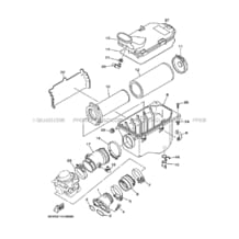 ADMISSION pour Yamaha 660 2008 GRIZZLY YFM660FWA 23D7 YAMAHA BLACK