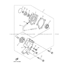 POMPE A EAU     DURITES pour Yamaha 660 2008 GRIZZLY YFM660FWA 23D7 YAMAHA BLACK