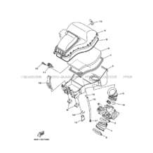 ADMISSION pour Yamaha 700 2007 GRIZZLY YFM700FWAD 3B4C YAMAHA BLACK