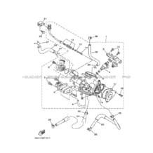 BOITIER PAPILLON INJECTION pour Yamaha 700 2007 GRIZZLY YFM700FWAD 3B4C YAMAHA BLACK