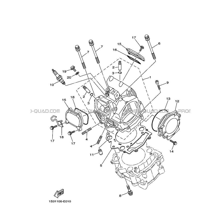 CULASSE  Yamaha  2007 700  pièces OEMCULASSE  Yamaha  2007 700  pièces OEM