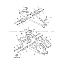 BRAS ARRIERE pour Yamaha 700 2008 GRIZZLY YFM700FWAD 3B4P YAMAHA BLACK