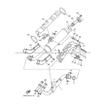 ECHAPPEMENT pour Yamaha 700 2008 GRIZZLY YFM700FWAD 3B4P YAMAHA BLACK