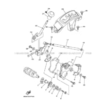 AXE DE SELECTEUR     PEDALE pour Yamaha 700 2008 GRIZZLY_700__EPS YFM700FWAD 3B4E ROMANTIQUE ROUGE
