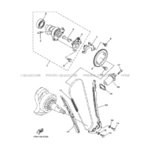 ARBRE A CAMES     CHAINE DE DISTRIBUTION pour Yamaha 700 2008 RAPTOR YFM700R 1S3P BLUISH WHITE SOLID 1