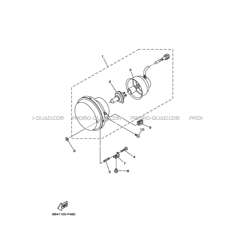 PHARE   Yamaha  2010 700  pièces OEMPHARE   Yamaha  2010 700  pièces OEM