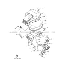 ADMISSION pour Yamaha 700 2010 GRIZZLY 700 EPS POWER STEERING CAMO 43PN YAMAHA BLACK