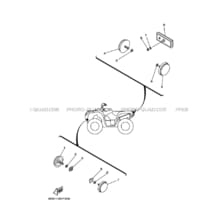 PARTIE ELECTRIQUE 2 pour Yamaha 700 2010 GRIZZLY 700 EPS POWER STEERING CAMO 43PN YAMAHA BLACK