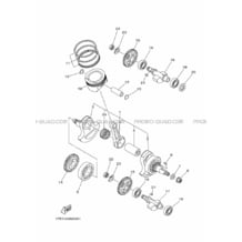 VILEBREQUIN     PISTON pour Yamaha 700 2014 RAPTOR YFM700R 1PE7 DEEP PURPLISH BLUE SOLID E