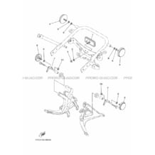 PARTIE ELECTRIQUE 2 pour Yamaha 700 2014 RAPTOR YFM700R 1PE7 VIVID YELLOWISH RED SOLID 4