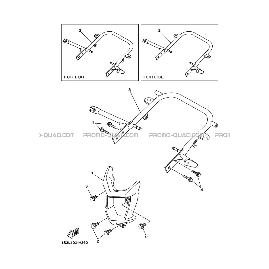 PARE CHOCS  Yamaha  2014 700  pièces OEMPARE CHOCS  Yamaha  2014 700  pièces OEM
