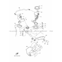 RESERVOIR A ESSENCE pour Yamaha 700 2015 GRIZZLY 700 EPS DIRECTION ASSISTEE B383 ROMANTIQUE ROUGE
