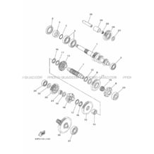 TRANSMISSION pour Yamaha 700 2015 GRIZZLY 700 EPS DIRECTION ASSISTEE B383 ROMANTIQUE ROUGE
