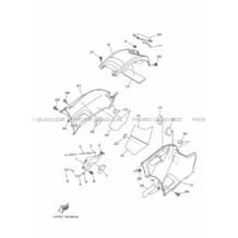 COUVERCLE LATERAL pour Yamaha 700 2015 GRIZZLY 700 EPS DIRECTION ASSISTEE CAMO B387 YAMAHA BLACK