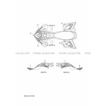 EMBLEME pour Yamaha 700 2015 RAPTOR YFM 700 R B463 YAMAHA BLACK