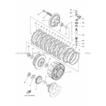 EMBRAYAGE DE DEMARREUR pour Yamaha 700 2015 RAPTOR YFM 700 R B463 YAMAHA BLACK