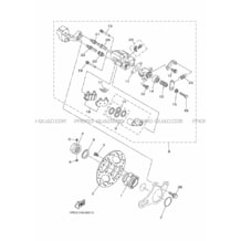 ETRIER DE FREIN ARRIERE pour Yamaha 700 2015 RAPTOR YFM 700 R B463 YAMAHA BLACK