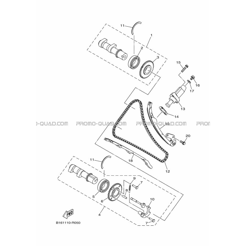 ARBRE A CAMES     CHAINE DE DISTRIBUTION  Yamaha  2016 700  Original parts OEMARBRE A CAMES     CHAINE DE DISTRIBUTION  Yamaha  2016 700  Original parts OEM