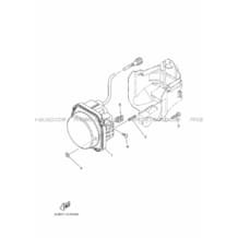 PHARE  pour Yamaha 700 2016 GRIZZLY 700 EPS LE B317 DEEP RED METALLIC V