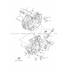 CARTER MOTEUR pour Yamaha 700 2016 KODIAK 700 EPS DIRECTION ASSISTEE 2SM3 ROMANTIQUE ROUGE