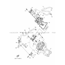 CULASSE pour Yamaha 700 2017 KODIAK CAMO POWER STEERING EPS 2SMF YAMAHA BLACK