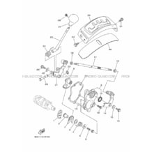 AXE DE SELECTEUR     PEDALE pour Yamaha 700 2017 KODIAK DIRECTION ASSISTEE EPS 2SME ROMANTIQUE ROUGE