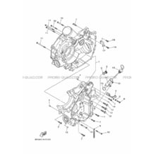 CARTER MOTEUR pour Yamaha 700 2017 KODIAK DIRECTION ASSISTEE EPS 2SME ROMANTIQUE ROUGE