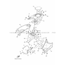 COUVERCLE LATERAL pour Yamaha 700 2017 KODIAK DIRECTION ASSISTEE EPS 2SME ROMANTIQUE ROUGE