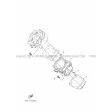 CYLINDRE pour Yamaha 700 2017 KODIAK DIRECTION ASSISTEE EPS 2SME ROMANTIQUE ROUGE