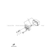 FEU ARRIERE pour Yamaha 700 2017 KODIAK DIRECTION ASSISTEE EPS 2SME ROMANTIQUE ROUGE
