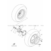 ROUE AVANT pour Yamaha 700 2017 RAPTOR YFM 700 R SE B46B BLACK METALLIC J