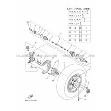 ROUE AVANT pour Yamaha 700 2019 GRIZZLY 700 EPS CAMO B4FJ CAMO