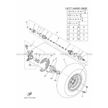 ROUE AVANT pour Yamaha 700 2019 KODIAK 700 B6K3 ROMANTIQUE ROUGE