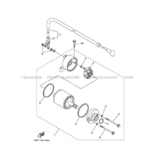 DEMARREUR pour Yamaha 700 2019 KODIAK 700 EPS B5K9 YAMAHA BLACK