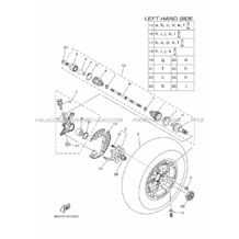 ROUE AVANT pour Yamaha 700 2019 KODIAK 700 EPS B5K9 YAMAHA BLACK