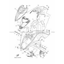 GARDE BOUE AVANT pour Yamaha 700 2019 RAPTOR YFM700R 2LSV BLUISH GRAY SOLID 5