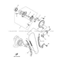ARBRE A CAMES     CHAINE DE DISTRIBUTION pour Yamaha 700 2020 GRIZZLY 700 EPS BDE2 DARK GRAYISH LEAF GREEN SL 5