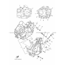 CARTER MOTEUR pour Yamaha 700 2020 GRIZZLY 700 EPS BDE7 BLUISH WHITE SOLID 1