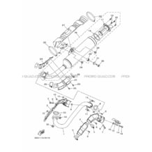 ECHAPPEMENT pour Yamaha 700 2020 GRIZZLY 700 EPS BDEA YAMAHA BLACK