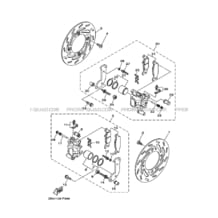 ETRIER DE FREIN AVANT pour Yamaha 700 2020 GRIZZLY 700 EPS BDEA YAMAHA BLACK